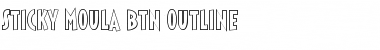 Sticky Moula BTN Outline Font