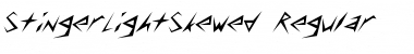 StingerLightSkewed Font