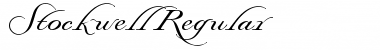 Stockwell Regular Font
