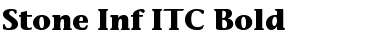 Stone Inf ITC Medium Bold Font