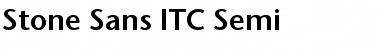 Stone Sans ITC Semi Regular Font