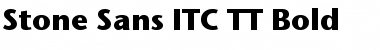 Stone Sans ITC TT Bold Font