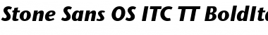 Stone Sans OS ITC TT BoldItalic Font