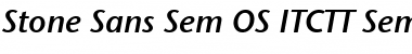 Stone Sans Sem OS ITCTT SemiIta Font Stone Sans Sem OS ITCTT SemiIta Font