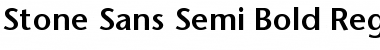 Stone Sans Semi Bold Regular Font