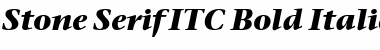 Stone Serif ITC Medium Bold Italic Font