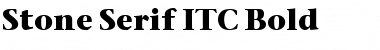 Stone Serif ITC Medium Bold Font