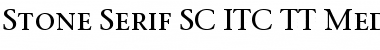 Stone Serif SC ITC TT Medium Font