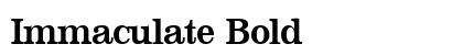 Immaculate Bold preview