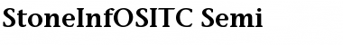 StoneInfOSITC Font