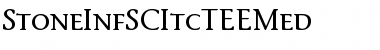 StoneInfSCItcTEEMed Font