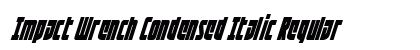 Impact Wrench Condensed Italic Regular preview
