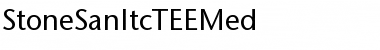 StoneSanItcTEEMed Regular Font