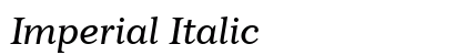 Imperial Italic Preview