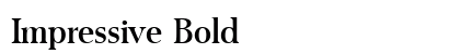 Impressive Bold preview