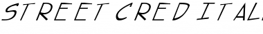 street cred Italic Font street cred Italic Font