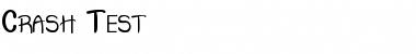 Crash  Test Font