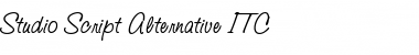 Studio Script Alternative ITC Font