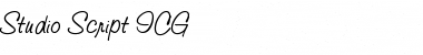 Studio Script ICG Font