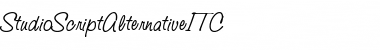 StudioScriptAlternativeITC Font