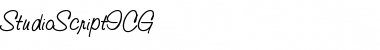StudioScriptICG Font