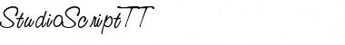 StudioScriptTT Font