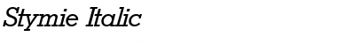 Stymie Italic Font Stymie Italic Font