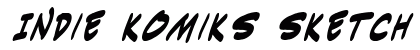 Indie Komiks Sketch BoldItalic preview