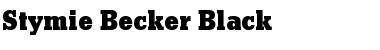 Stymie Becker Black Regular Font