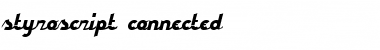 styroscript connected Font