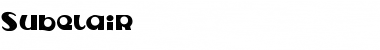 Subelair Font