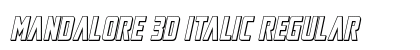 Mandalore 3D Italic Regular