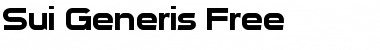 Sui Generis Free Font