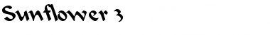 Download Sunflower 3 Font Download Sunflower 3 Font