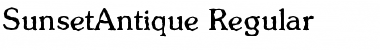 SunsetAntique Regular Font