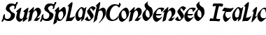 SunSplashCondensed Italic Font
