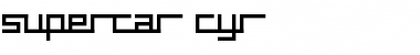 supercar cyr Font