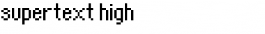 supertext _high Font