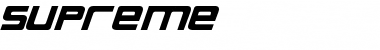 Supreme Font