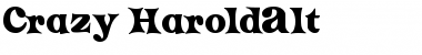 Crazy HaroldAlt Font