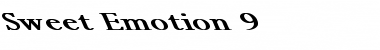 Download Sweet Emotion 9 Font Download Sweet Emotion 9 Font