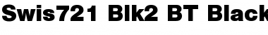 Swis721 Blk2 BT Font