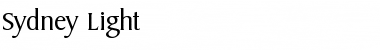 Sydney-Light Font