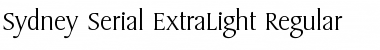 Sydney-Serial-ExtraLight Font