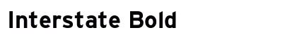 Interstate Bold Preview