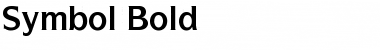Symbol Bold Font