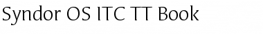 Syndor OS ITC TT Book Font