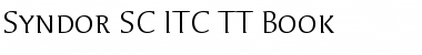 Syndor SC ITC TT Book Font