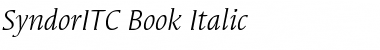 SyndorITC-Book BookItalic Font