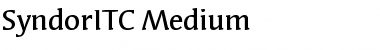 SyndorITC Medium Font